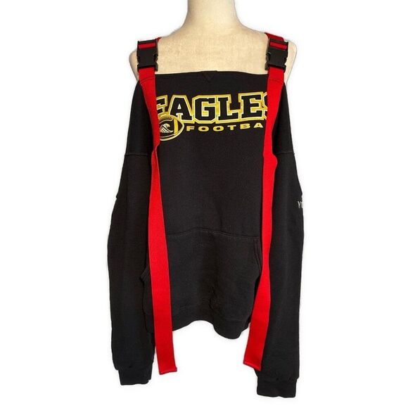 Furst Of A Kind LF Eagles Football Black Red Long Sleeve Sweatshirt Xl - Picture 1 of 5